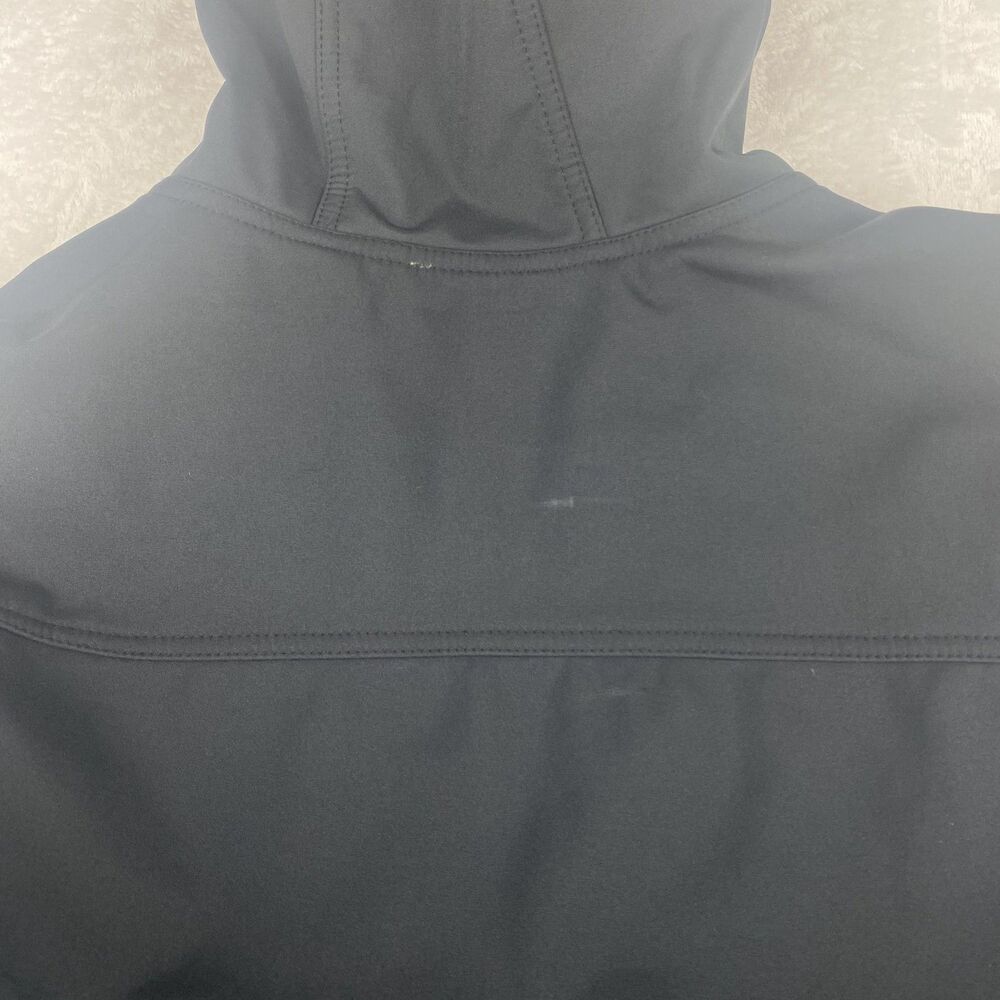 Hurley Jacket Mens Extra Large Black Hooded Softshell Quilted Puffer Windbreaker - Picture 3 of 10